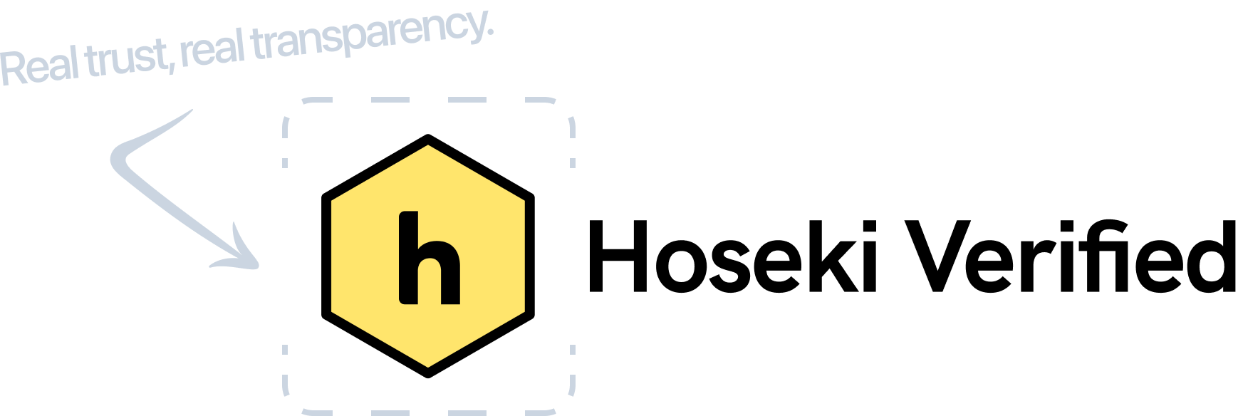 Hoseki Verified, real trust, real transparency