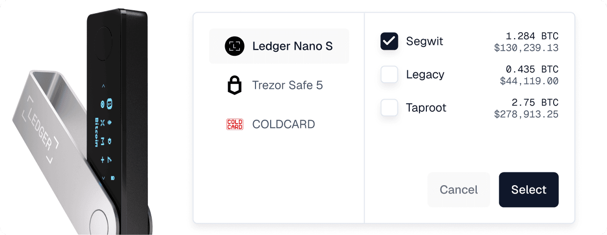Connect Your Wallet & Select Your Accounts.
